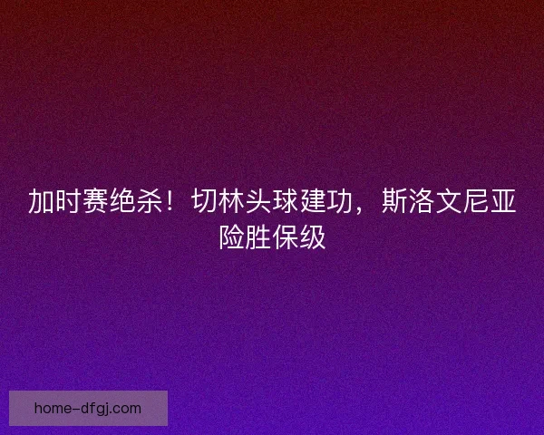 加时赛绝杀！切林头球建功，斯洛文尼亚险胜保级